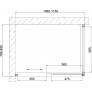 Душевой уголок Vegas Glass ZP+ZPV 110*80 07 02 профиль матовый хром, стекло шиншилла 