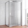 Душевой уголок Vegas Glass ZP+ZPV 110*80 08 02 профиль глянцевый хром, стекло шиншилла 