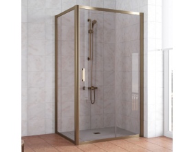 Душевой уголок Vegas Glass ZP+ZPV 110*90 05 05 профиль бронза, стекло бронза 