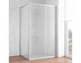 Душевой уголок Vegas Glass ZP+ZPV 110*90 07 10 профиль матовый хром, стекло сатин 