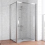 Душевой уголок Vegas Glass ZP+ZPV 110*90 08 01 профиль глянцевый хром, стекло прозрачное 