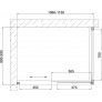 Душевой уголок Vegas Glass ZP+ZPV 110*90 09 05 профиль золото, стекло бронза 
