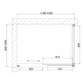 Душевой уголок Vegas Glass ZP+ZPV 120*100 01 02 профиль белый, стекло шиншилла 