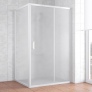 Душевой уголок Vegas Glass ZP+ZPV 120*100 01 10 профиль белый, стекло сатин 