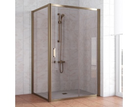 Душевой уголок Vegas Glass ZP+ZPV 120*100 05 05 профиль бронза, стекло бронза 