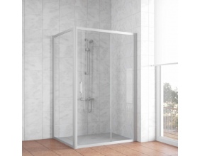 Душевой уголок Vegas Glass ZP+ZPV 120*100 07 01 профиль матовый хром, стекло прозрачное 