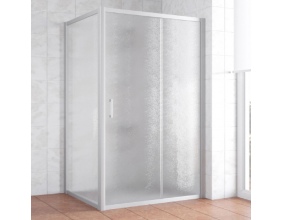 Душевой уголок Vegas Glass ZP+ZPV 120*100 07 02 профиль матовый хром, стекло шиншилла 
