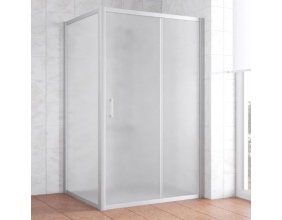 Душевой уголок Vegas Glass ZP+ZPV 120*100 07 10 профиль матовый хром, стекло сатин 