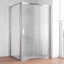 Душевой уголок Vegas Glass ZP+ZPV 120*100 08 02 профиль глянцевый хром, стекло шиншилла 