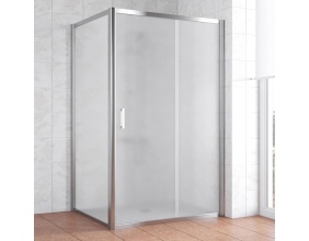 Душевой уголок Vegas Glass ZP+ZPV 120*100 08 10 профиль глянцевый хром, стекло сатин 