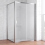 Душевой уголок Vegas Glass ZP+ZPV 120*100 08 10 профиль глянцевый хром, стекло сатин 