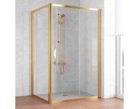 Душевой уголок Vegas Glass ZP+ZPV 120*100 09 01 профиль золото, стекло прозрачное 