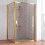Душевой уголок Vegas Glass ZP+ZPV 120*100 09 05 профиль золото, стекло бронза 