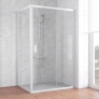 Душевой уголок Vegas Glass ZP+ZPV 120*70 01 01 профиль белый, стекло прозрачное 