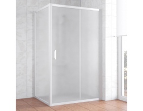 Душевой уголок Vegas Glass ZP+ZPV 120*70 01 10 профиль белый, стекло сатин 