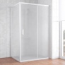 Душевой уголок Vegas Glass ZP+ZPV 120*70 01 10 профиль белый, стекло сатин 