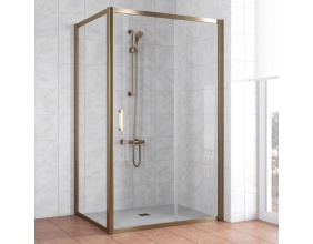 Душевой уголок Vegas Glass ZP+ZPV 120*70 05 01 профиль бронза, стекло прозрачное 