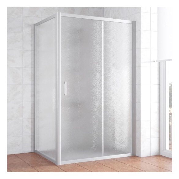 Душевой уголок Vegas Glass ZP+ZPV 120*70 07 02 профиль матовый хром, стекло шиншилла 