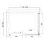 Душевой уголок Vegas Glass ZP+ZPV 120*70 08 01 профиль глянцевый хром, стекло прозрачное 