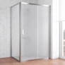 Душевой уголок Vegas Glass ZP+ZPV 120*70 08 10 профиль глянцевый хром, стекло сатин 