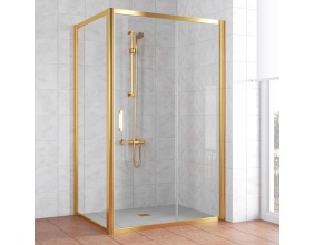 Душевой уголок Vegas Glass ZP+ZPV 120*70 09 01 профиль золото, стекло прозрачное 