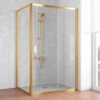 Душевой уголок Vegas Glass ZP+ZPV 120*70 09 01 профиль золото, стекло прозрачное 