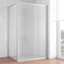 Душевой уголок Vegas Glass ZP+ZPV 120*80 07 10 профиль матовый хром, стекло сатин 