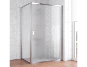 Душевой уголок Vegas Glass ZP+ZPV 120*80 08 02 профиль глянцевый хром, стекло шиншилла 