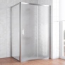 Душевой уголок Vegas Glass ZP+ZPV 120*80 08 02 профиль глянцевый хром, стекло шиншилла 