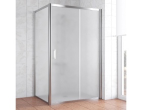 Душевой уголок Vegas Glass ZP+ZPV 120*80 08 10 профиль глянцевый хром, стекло сатин 