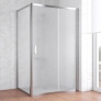 Душевой уголок Vegas Glass ZP+ZPV 120*80 08 10 профиль глянцевый хром, стекло сатин 