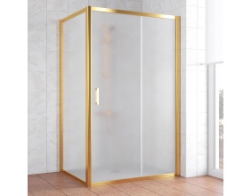 Душевой уголок Vegas Glass ZP+ZPV 120*80 09 10 профиль золото, стекло сатин 