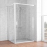 Душевой уголок Vegas Glass ZP+ZPV 120*90 01 01 профиль белый, стекло прозрачное 