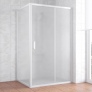 Душевой уголок Vegas Glass ZP+ZPV 120*90 01 10 профиль белый, стекло сатин 