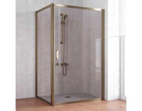 Душевой уголок Vegas Glass ZP+ZPV 120*90 05 05 профиль бронза, стекло бронза 