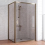 Душевой уголок Vegas Glass ZP+ZPV 120*90 05 05 профиль бронза, стекло бронза 