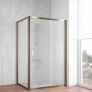 Душевой уголок Vegas Glass ZP+ZPV 120*90 05 10 профиль бронза, стекло сатин 
