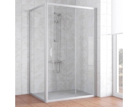 Душевой уголок Vegas Glass ZP+ZPV 120*90 07 01 профиль матовый хром, стекло прозрачное 