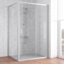 Душевой уголок Vegas Glass ZP+ZPV 120*90 07 01 профиль матовый хром, стекло прозрачное 