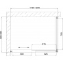 Душевой уголок Vegas Glass ZP+ZPV 120*90 07 01 профиль матовый хром, стекло прозрачное 