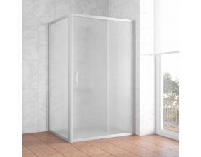 Душевой уголок Vegas Glass ZP+ZPV 120*90 07 10 профиль матовый хром, стекло сатин 