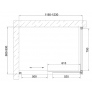 Душевой уголок Vegas Glass ZP+ZPV 120*90 08 01 профиль глянцевый хром, стекло прозрачное 