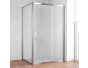 Душевой уголок Vegas Glass ZP+ZPV 120*90 08 10 профиль глянцевый хром, стекло сатин 