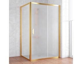 Душевой уголок Vegas Glass ZP+ZPV 120*90 09 10 профиль золото, стекло сатин 