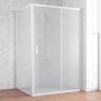 Душевой уголок Vegas Glass ZP+ZPV 130*100 01 10 профиль белый, стекло сатин 