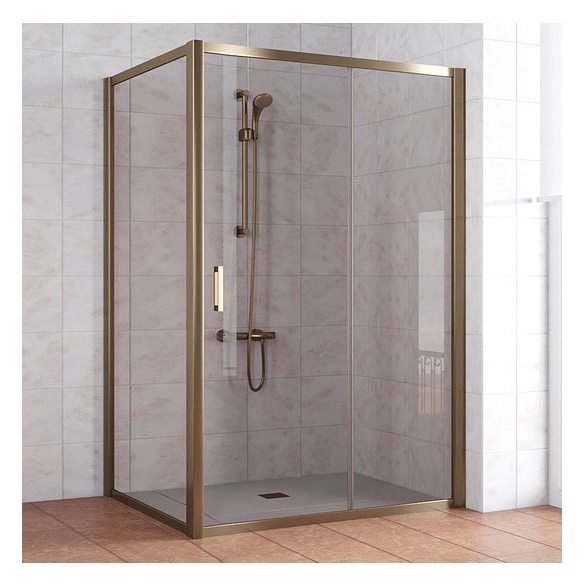 Душевой уголок Vegas Glass ZP+ZPV 130*100 05 05 профиль бронза, стекло бронза 