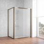 Душевой уголок Vegas Glass ZP+ZPV 130*100 05 10 профиль бронза, стекло сатин 