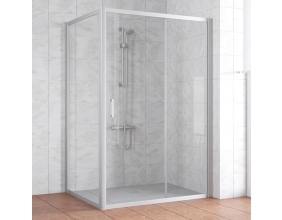 Душевой уголок Vegas Glass ZP+ZPV 130*100 07 02 профиль матовый хром, стекло шиншилла 