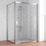 Душевой уголок Vegas Glass ZP+ZPV 130*100 08 01 профиль глянцевый хром, стекло прозрачное 
