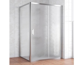 Душевой уголок Vegas Glass ZP+ZPV 130*100 08 02 профиль глянцевый хром, стекло шиншилла 